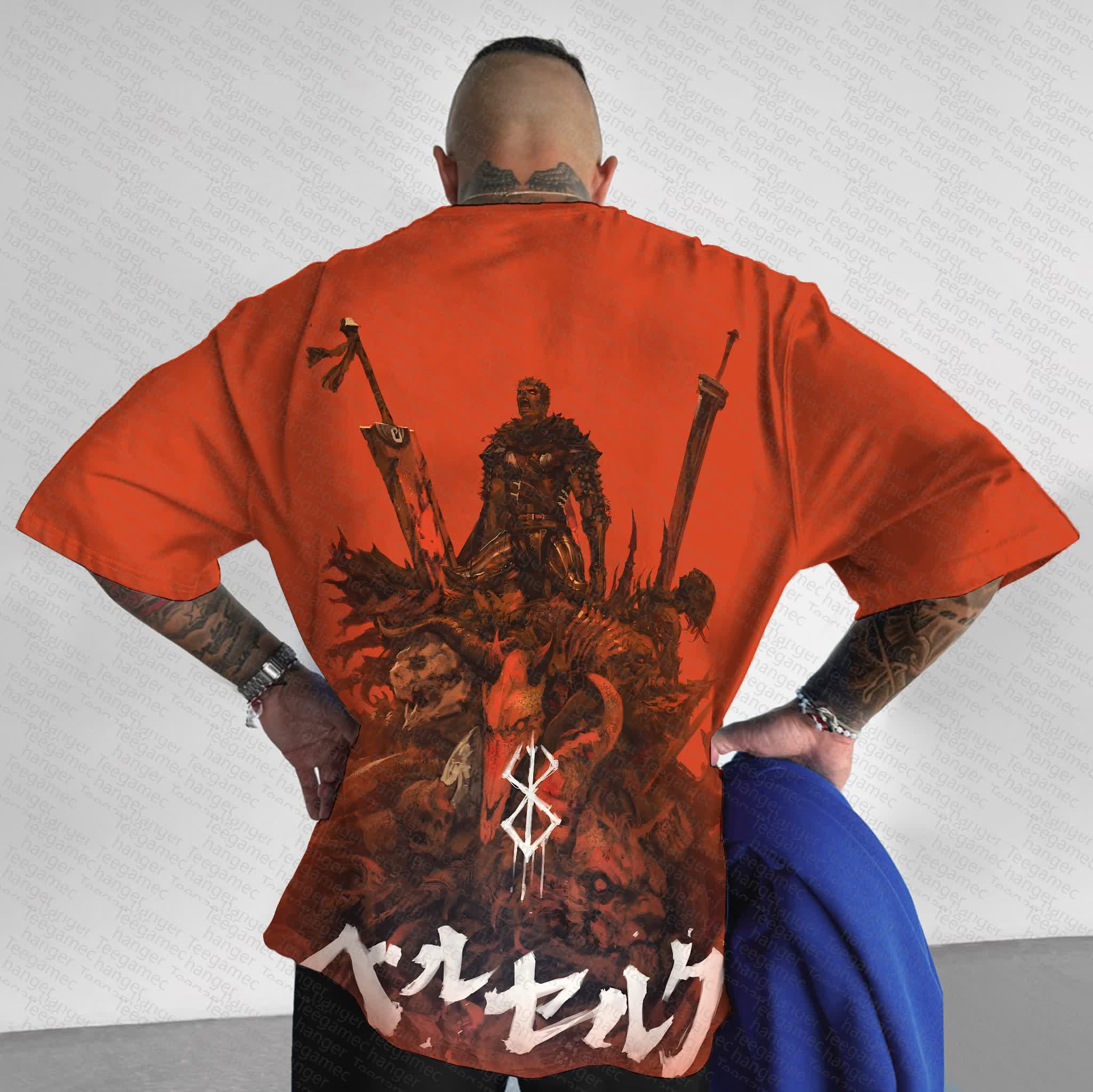 Unisex  "Berserk" Anime Inspired Vintage T-Shirt