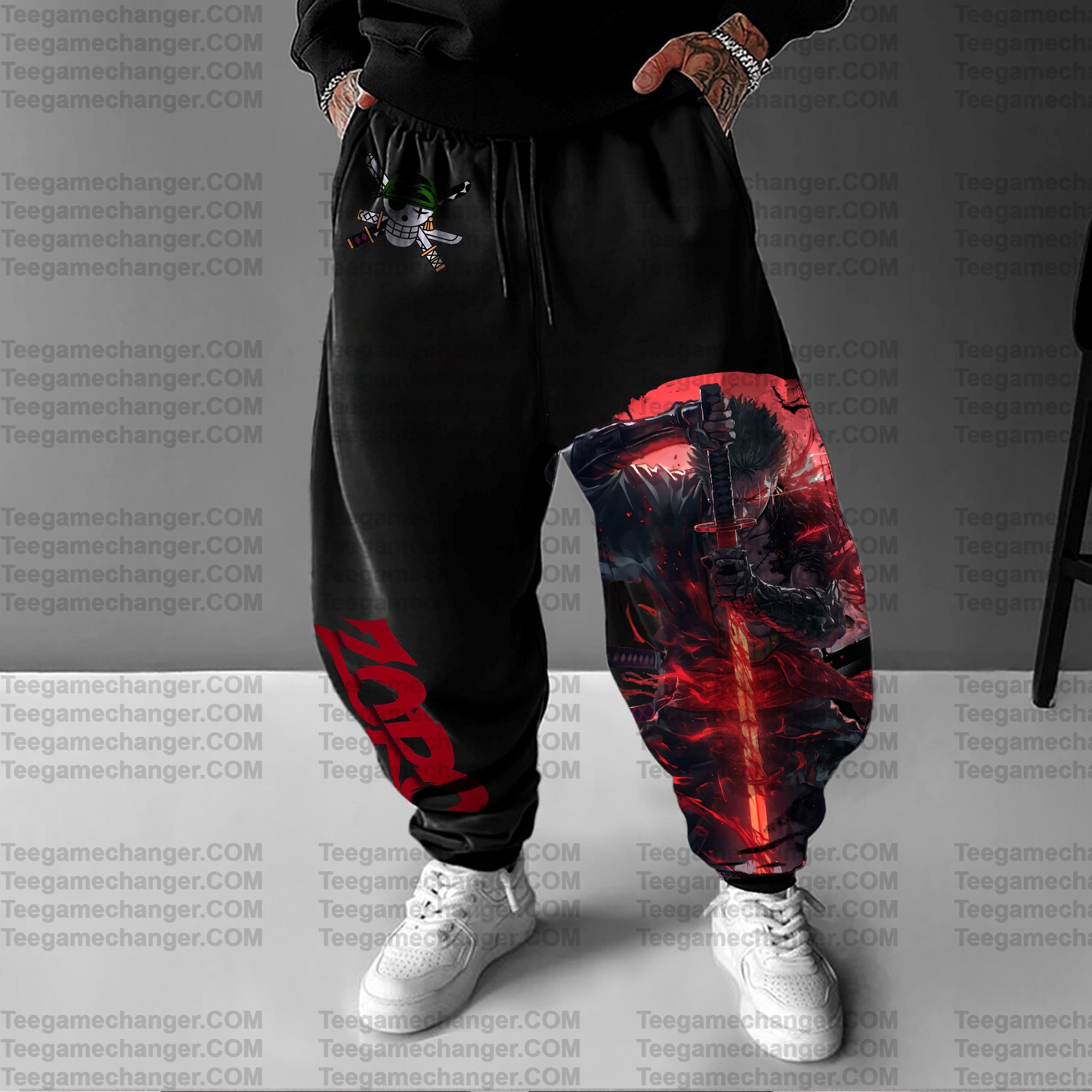 Unisex Anime Printed Gift Oversized Harem Pants