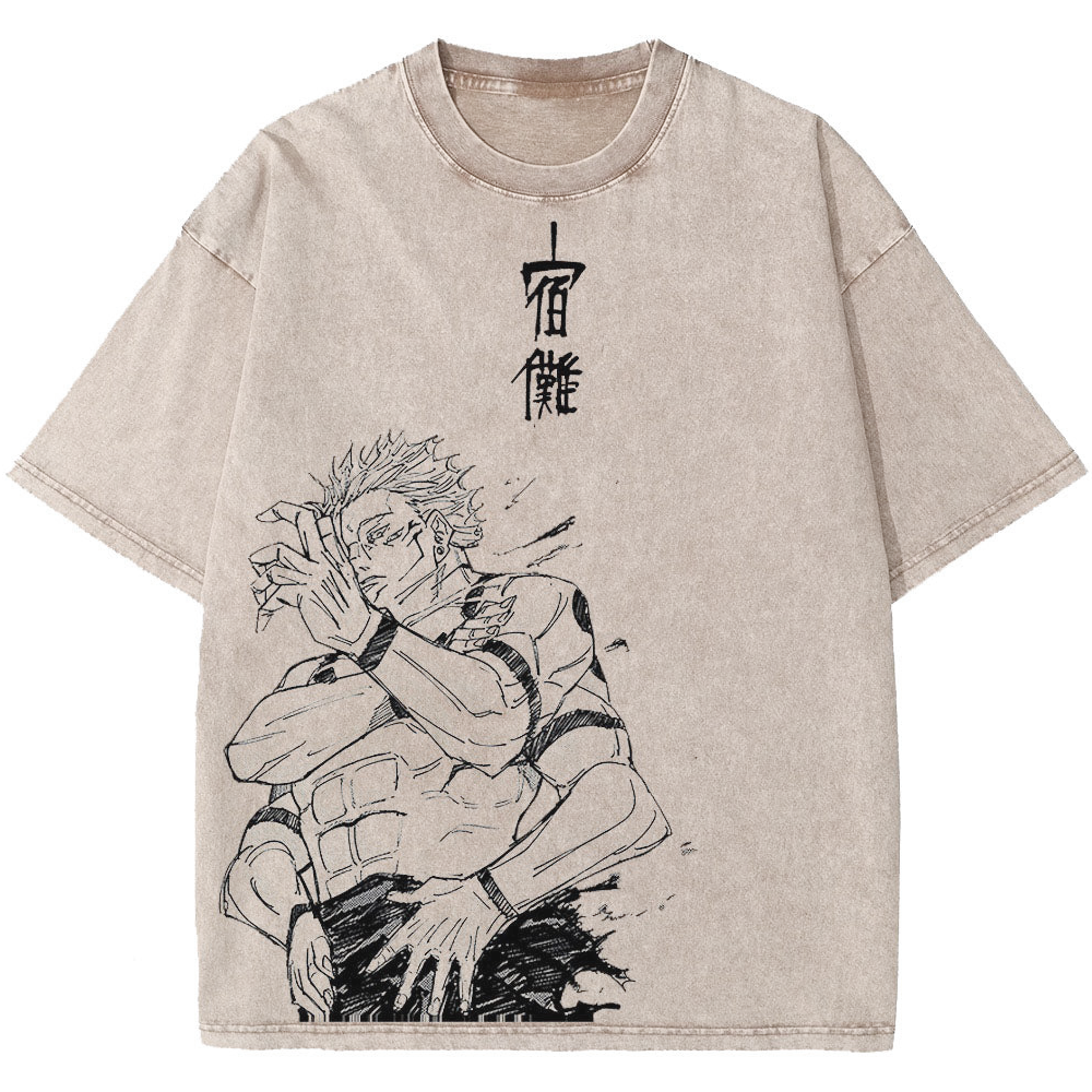 Vintage Washed Tee丨Jujutsu Kaisen