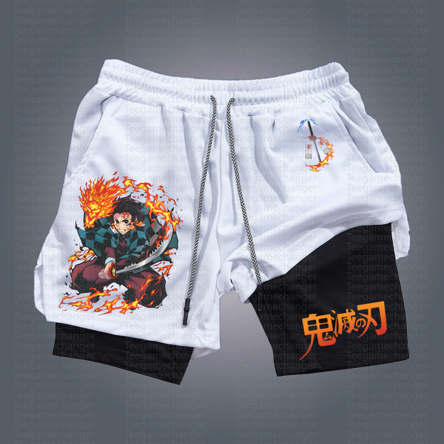 Unisex Casual Anime Streetwear Shorts 丨Demon Slayer