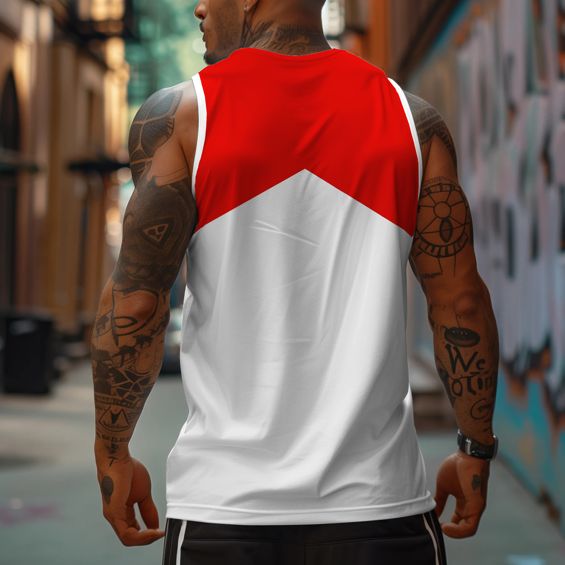 Men's Logo Print Sports Tank Top