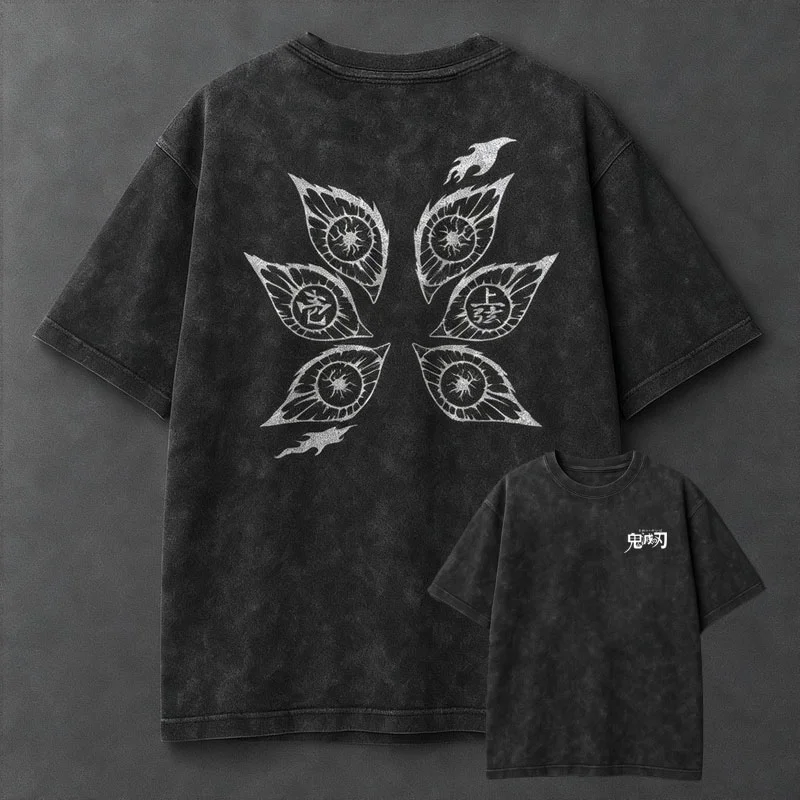 Unisex High Quality Inspired Vintage Washed  Injection T-Shirt and Plush Hoodie