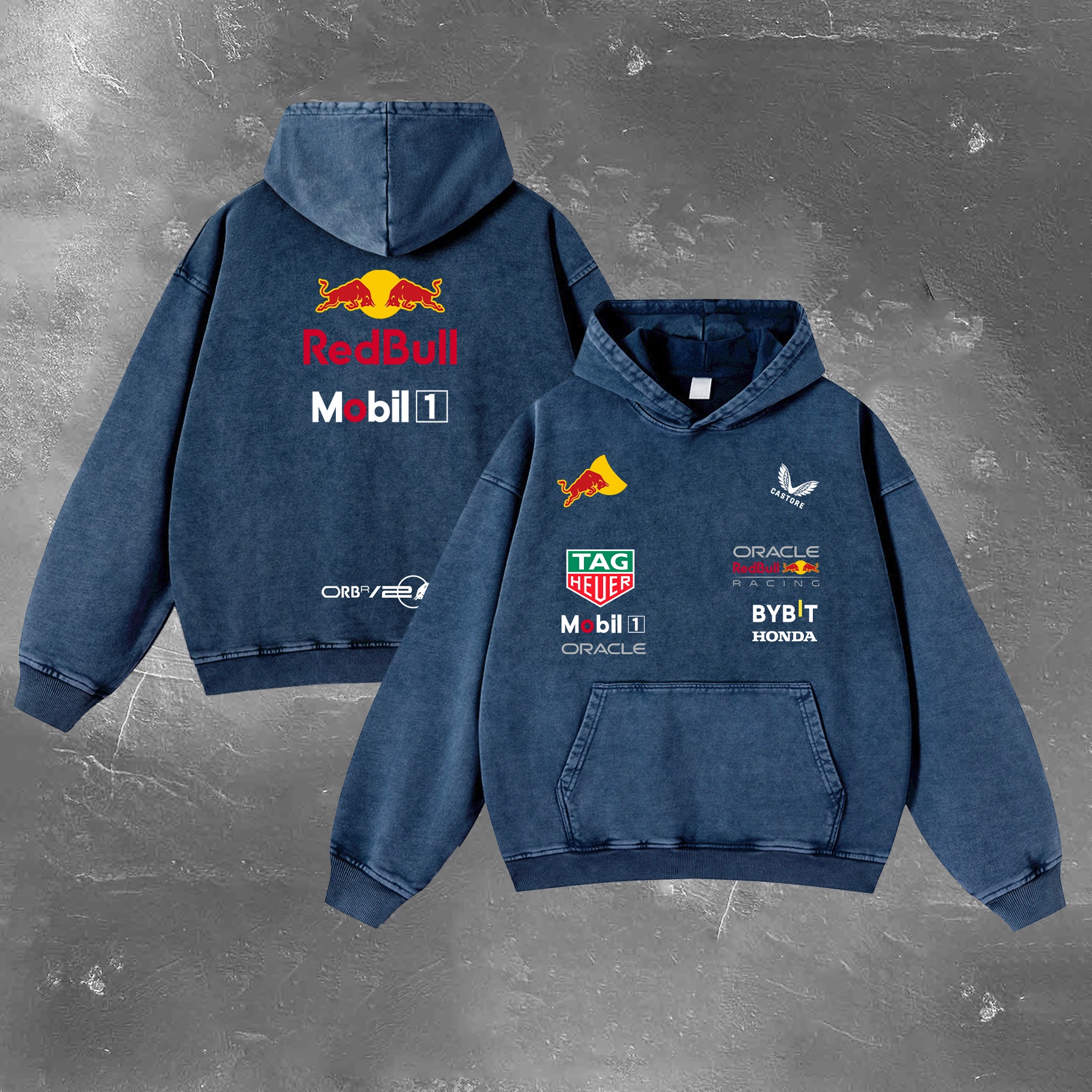 Racing Legend Vintage Washed Hoodie 07