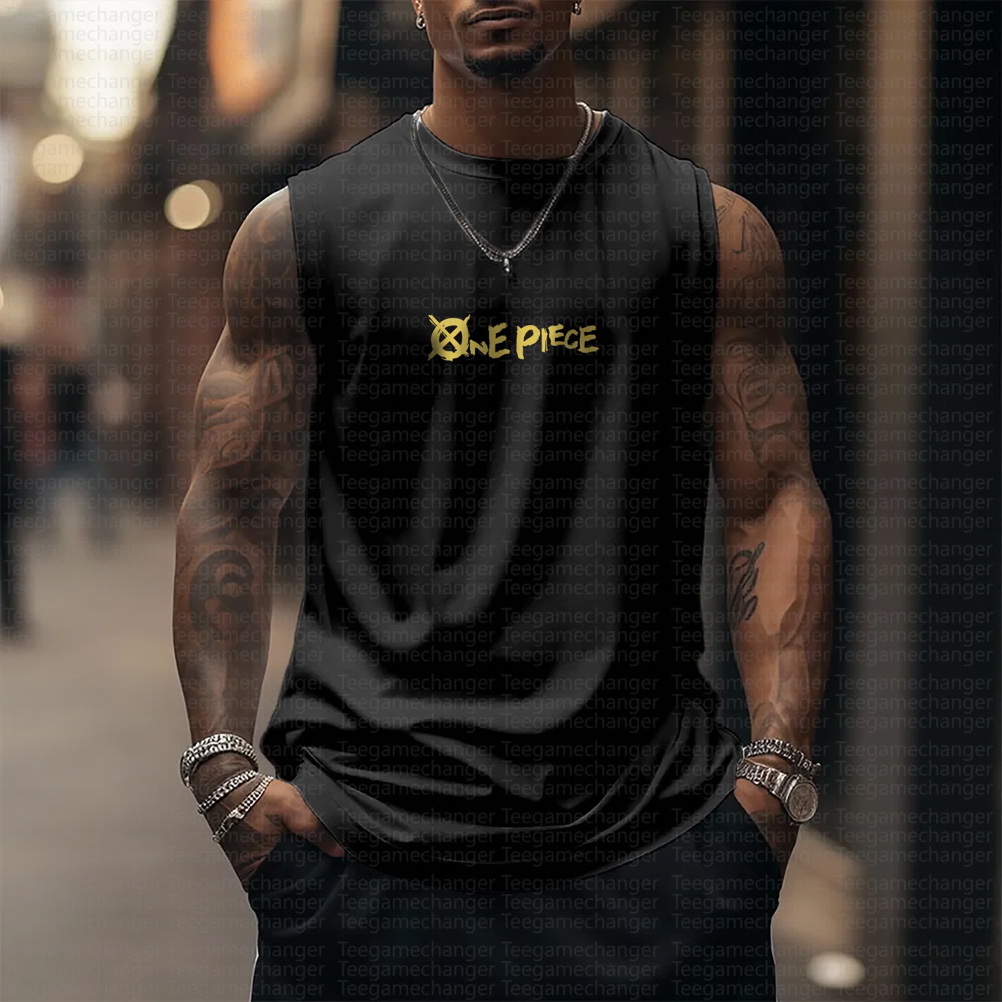 Unisex “One Piece” Casual Anime  Tank Top