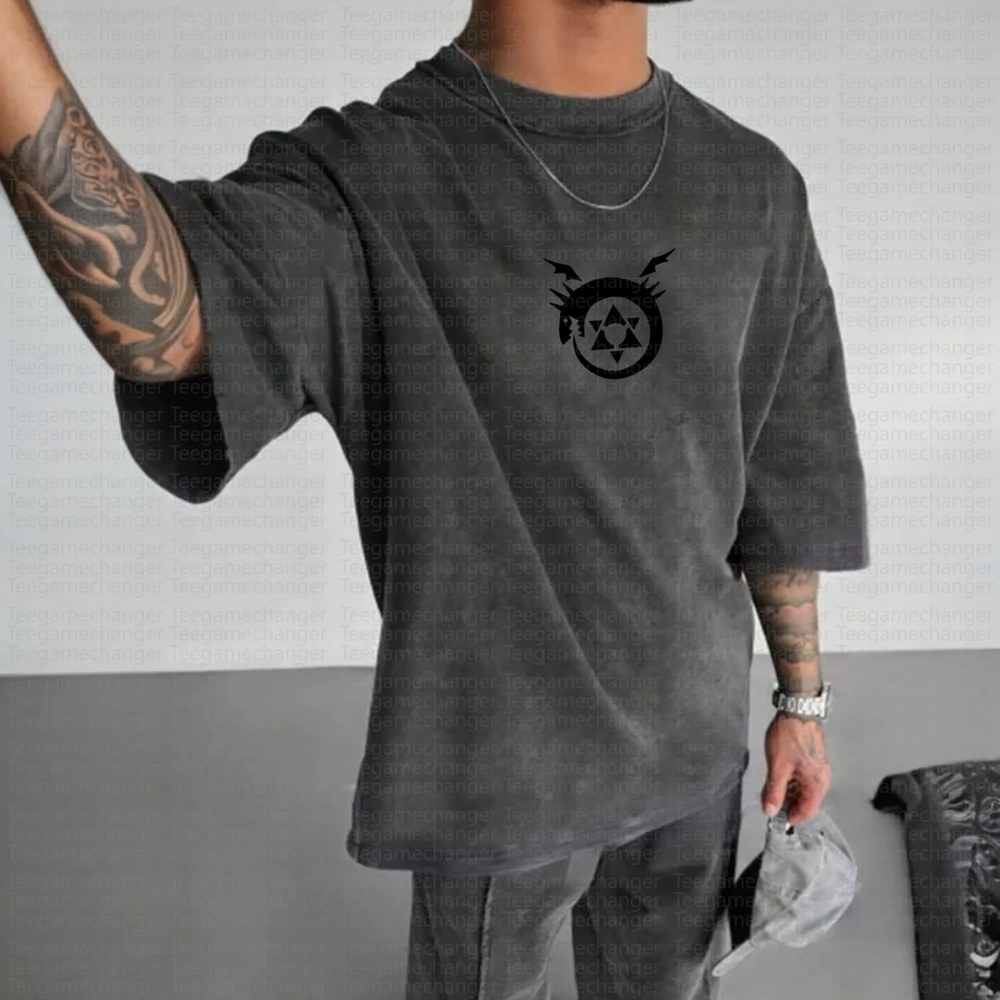 Unisex Anime Inspired Vintage Washed T-Shirt丨Fullmetal Alchemist