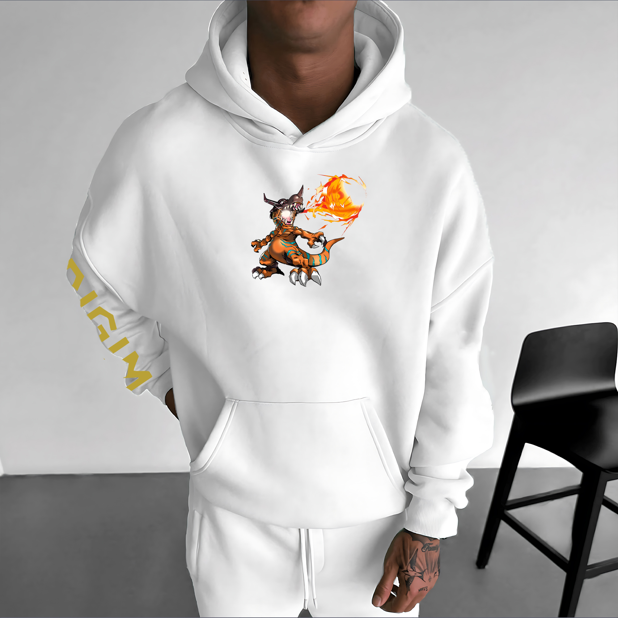 Unisex “Digimon” Anime Graphic Streetwear Vintage Hoodie