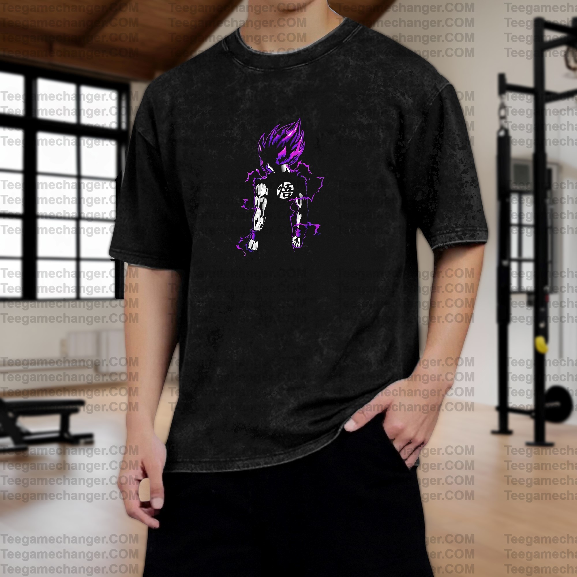 Vintage 3D Direct Inkjet Printed Washed Unisex T-Shirt