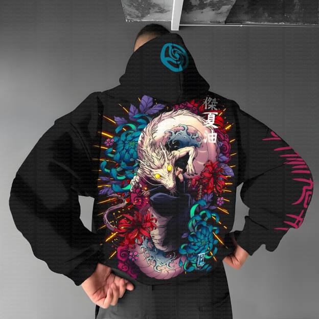 Unisex “JJK” Anime Graphic Streetwear Vintage Hoodie