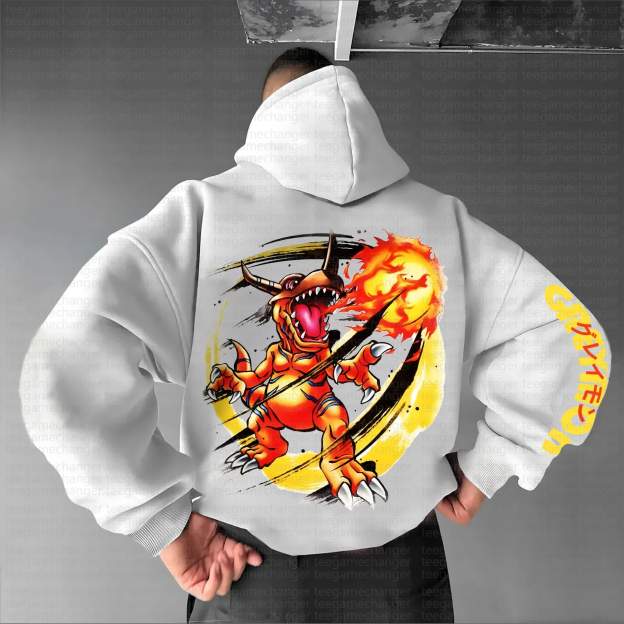 Unisex Anime Graphic Streetwear Vintage Hoodie丨Digimon