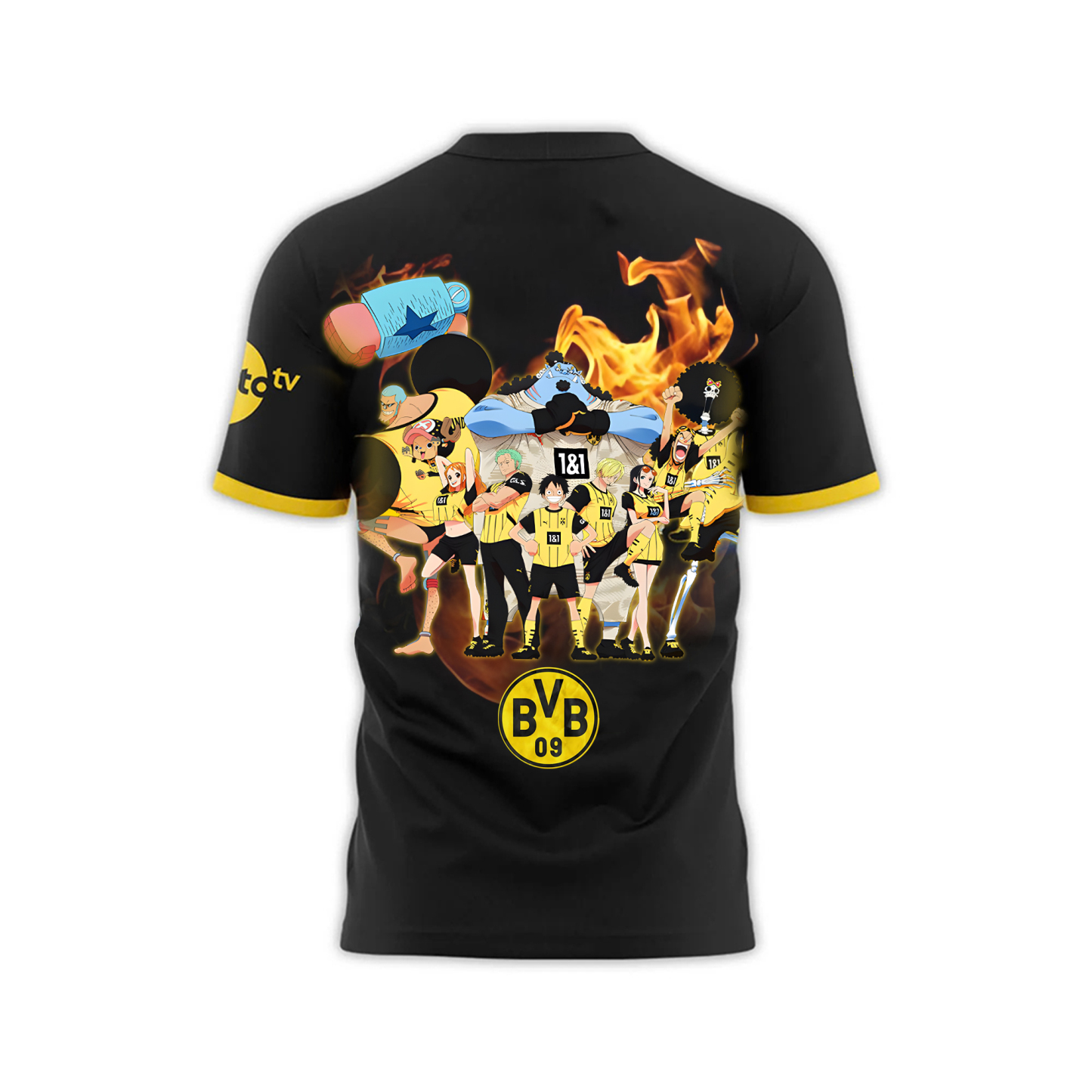 Unisex Vintage T-shirt | Borussia Dortmund x One Piece