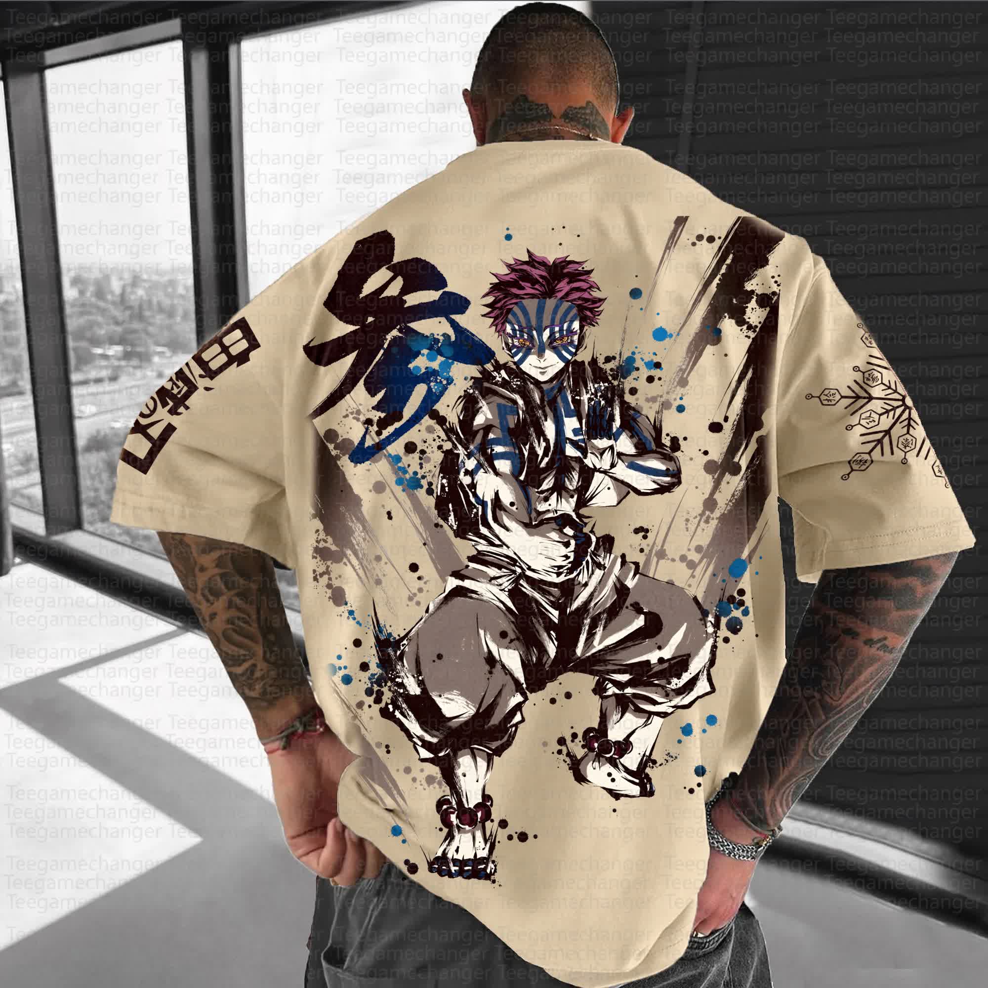 Unisex Anime Inspired Vintage T-Shirt | Demon Slayer