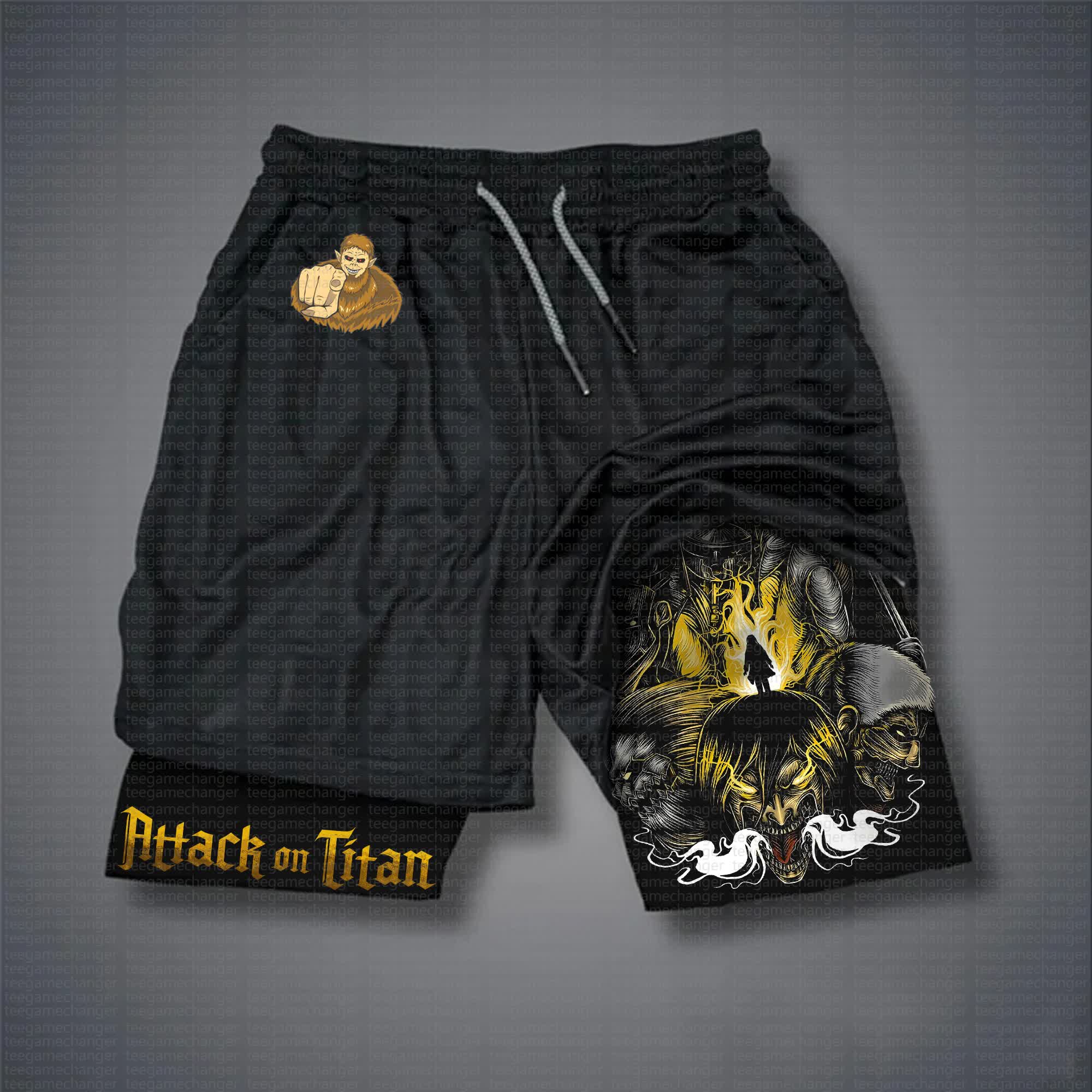 Unisex  “AOT” Casual Anime Streetwear Shorts