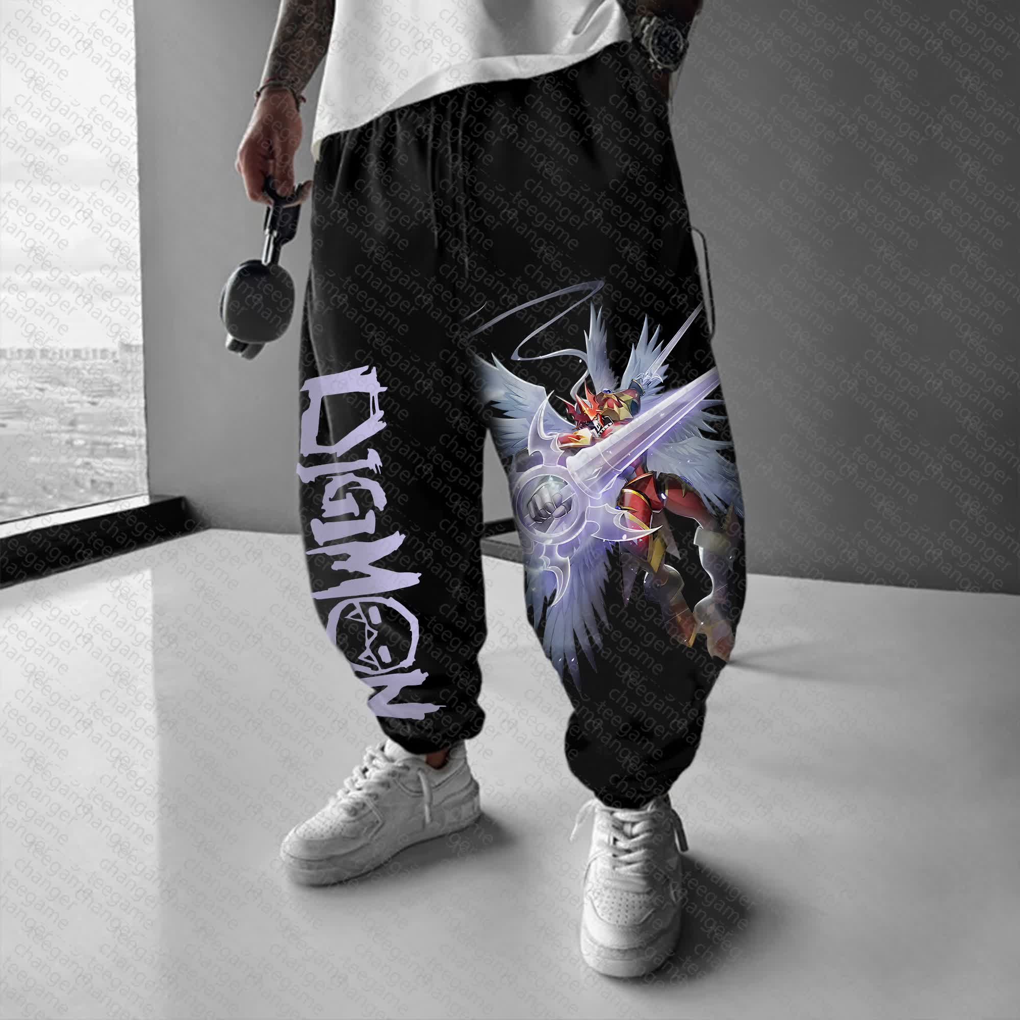 Unisex “Digimon” Anime Style Retro Pants