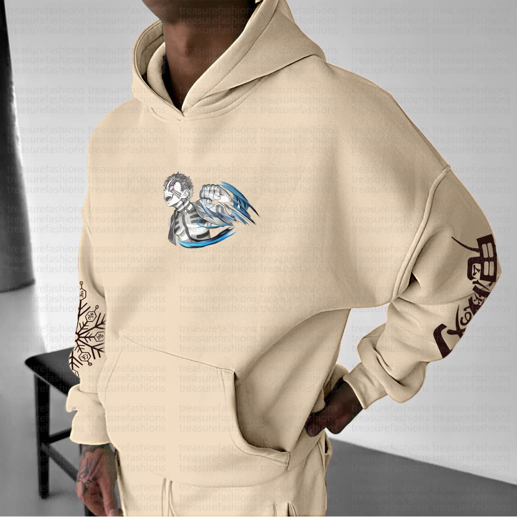 Unisex Anime Graphic Streetwear Vintage Hoodie丨Demon Slayer