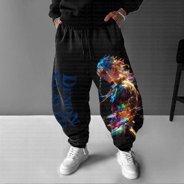 Unisex Anime Inspired Vintage Pants丨Demon Slayer