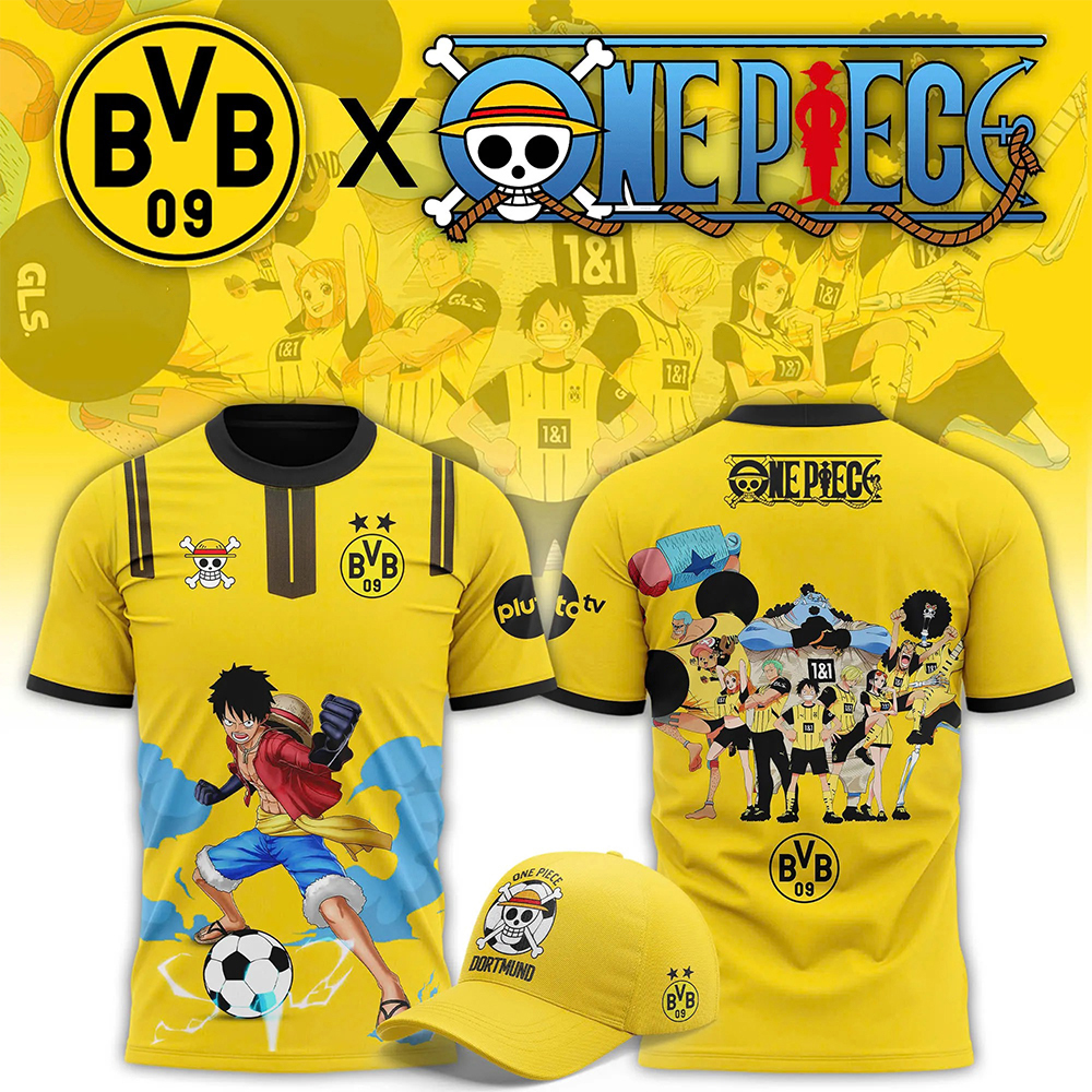 Unisex Vintage T-shirt | Borussia Dortmund x One Piece