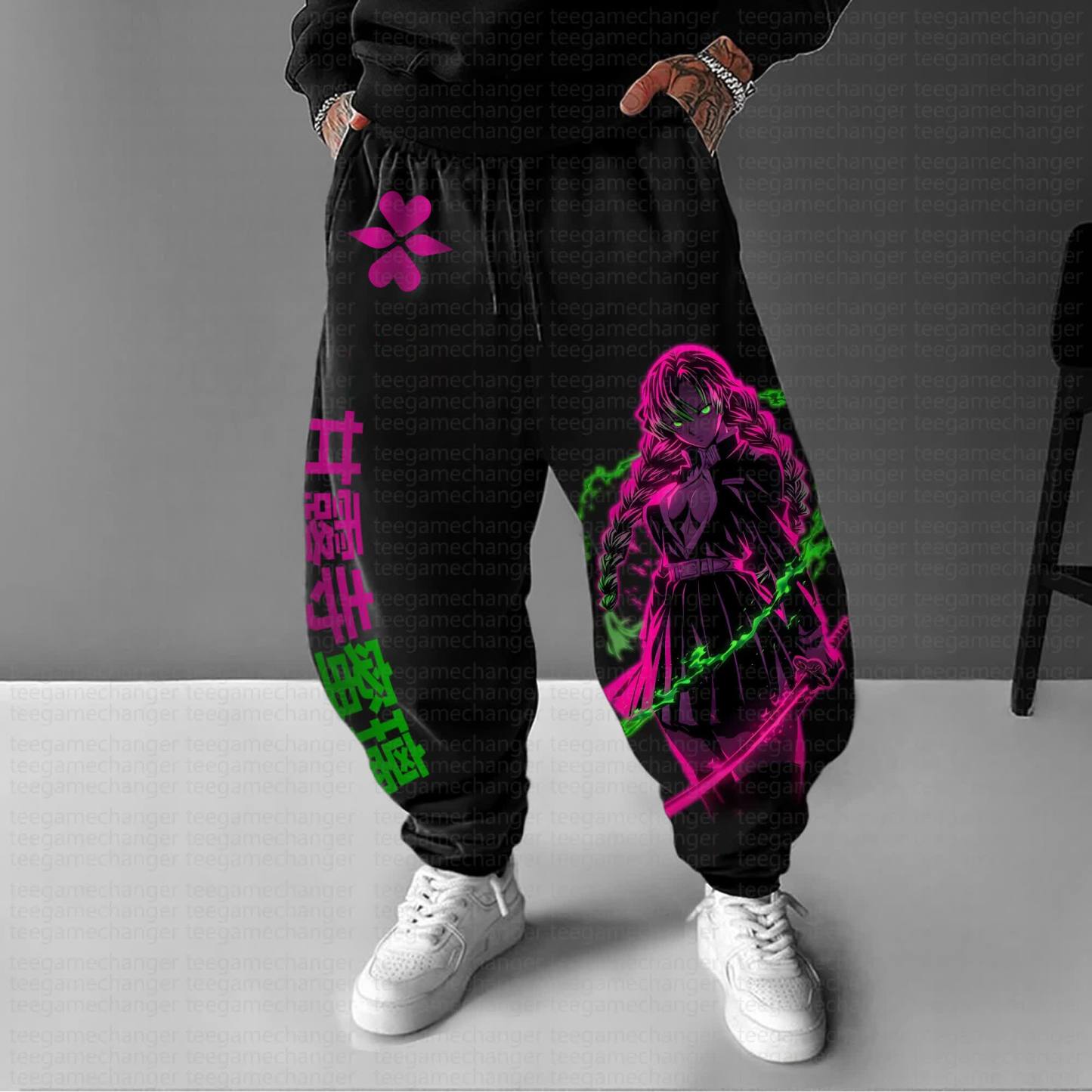 Unisex Anime Inspired Vintage Pants丨Demon Slayer X Pokémon