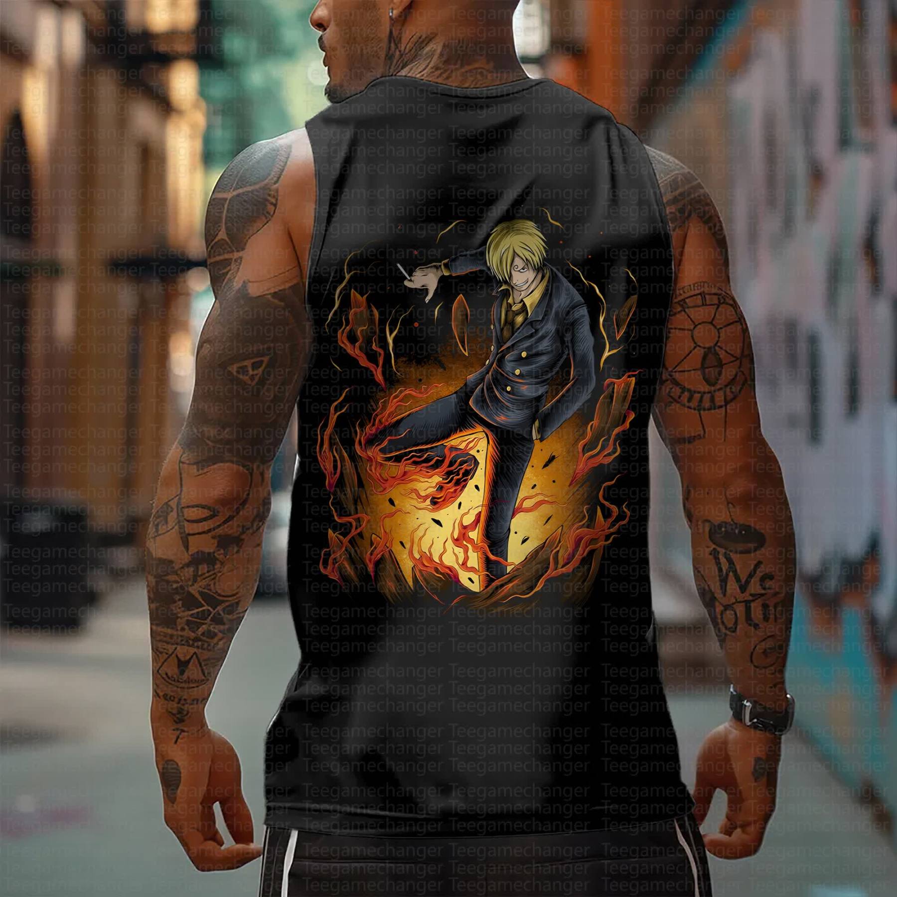 Unisex “One Piece” Casual Anime Tank Top