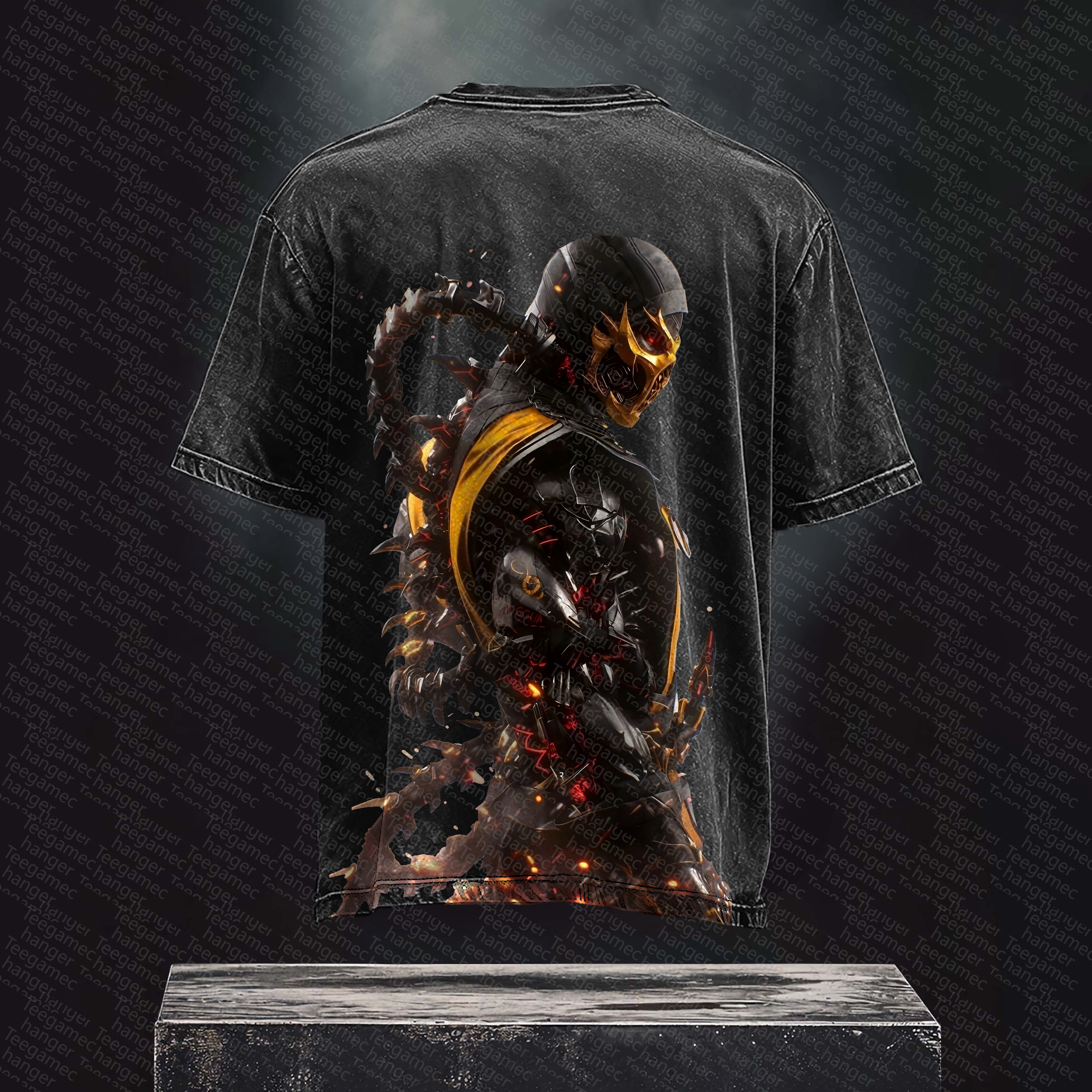 Unisex  Inspired Vintage Washed T-Shirt丨 Mortal Kombat