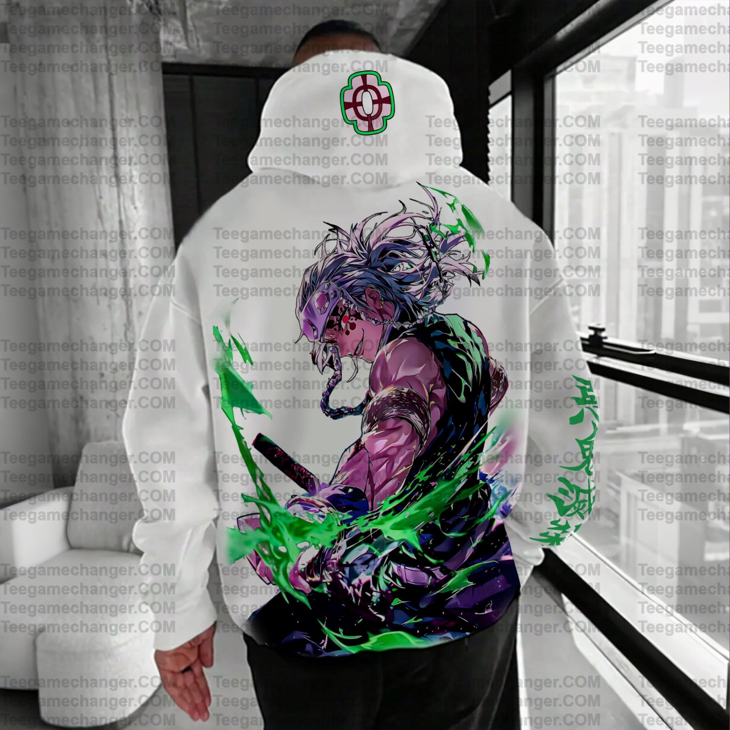 Unisex Anime Graphic Streetwear Vintage Hoodie丨Demon Slayer X Pokémon