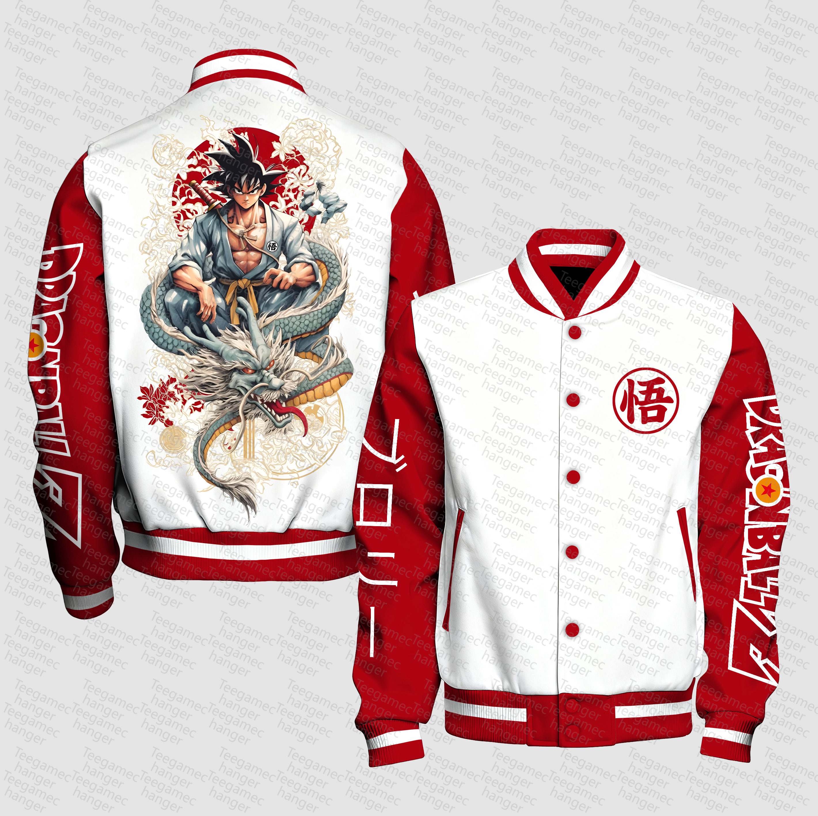 Unisex Vintage Anime Graphic Jacket