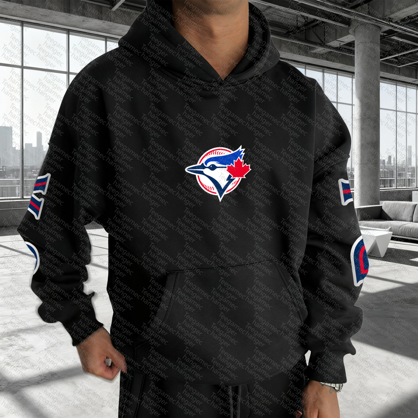 Unisex "Toronto Blue Jays" Graphic Streetwear Vintage Plush Hoodie