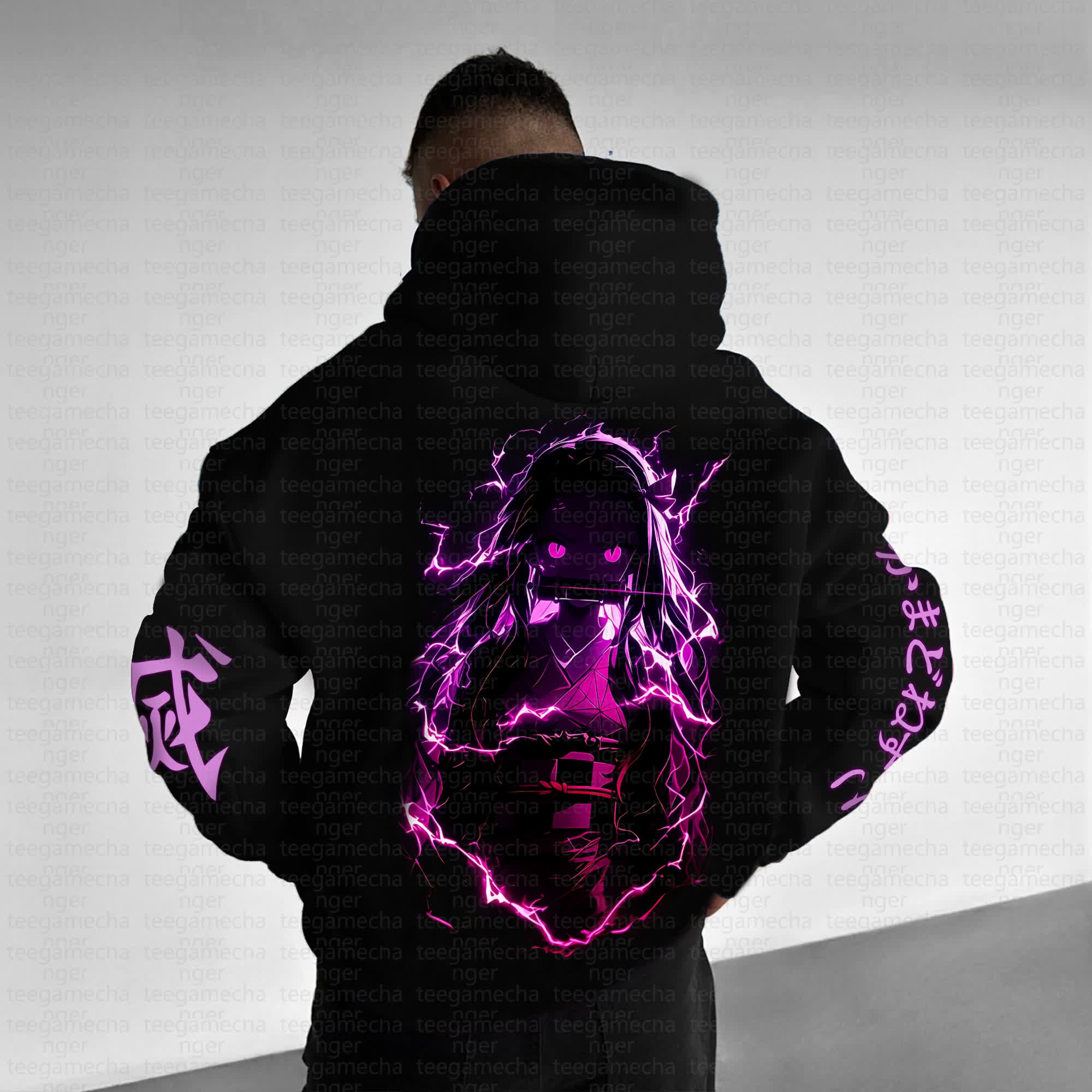 Unisex Anime Graphic Streetwear Vintage Hoodie丨Demon Slayer X Pokémon