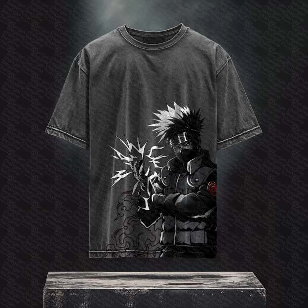 Unisex Anime Inspired Vintage T-Shirt丨 NARUTO