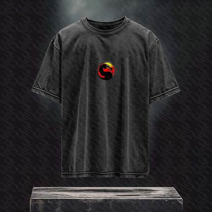 Unisex  Inspired Vintage Washed T-Shirt丨 Mortal Kombat