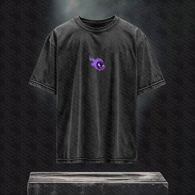 Unisex Anime Inspired Vintage Washed T-Shirt丨 Pokémon