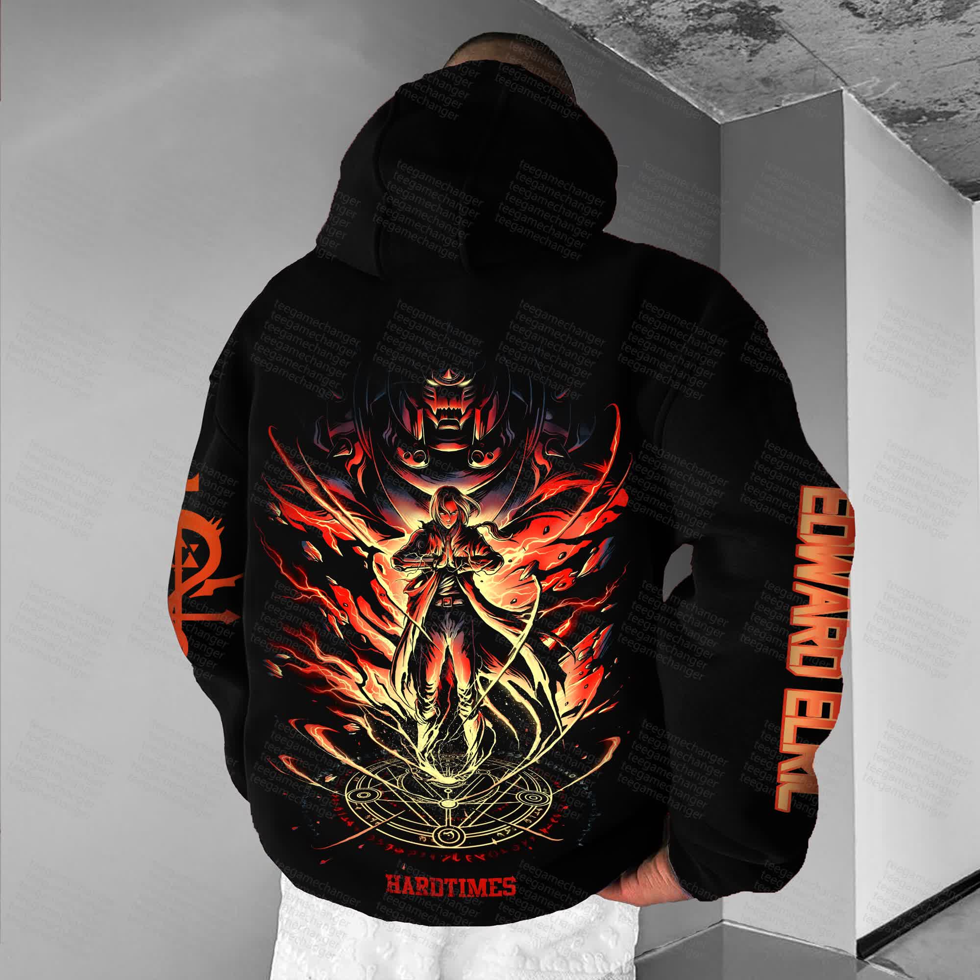 Unisex “Fullmetal Alchemist” Anime Graphic Streetwear Vintage Hoodie