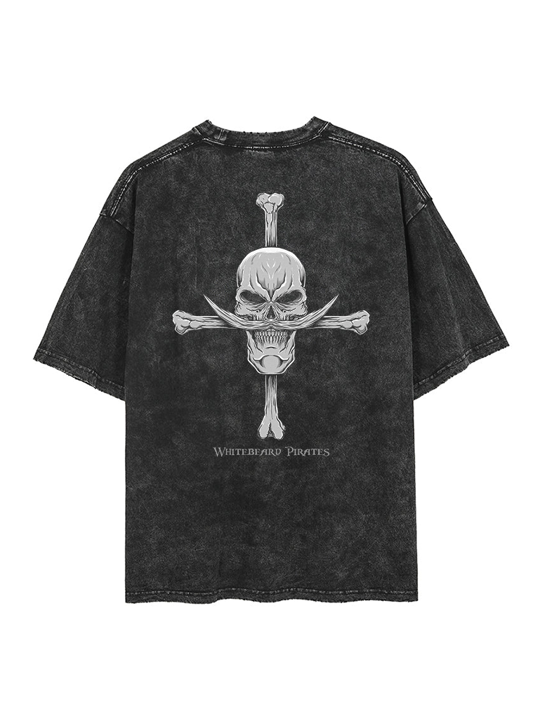 Whitebeard Pirates 2-Sided Vintage Tee-Teegamechanger