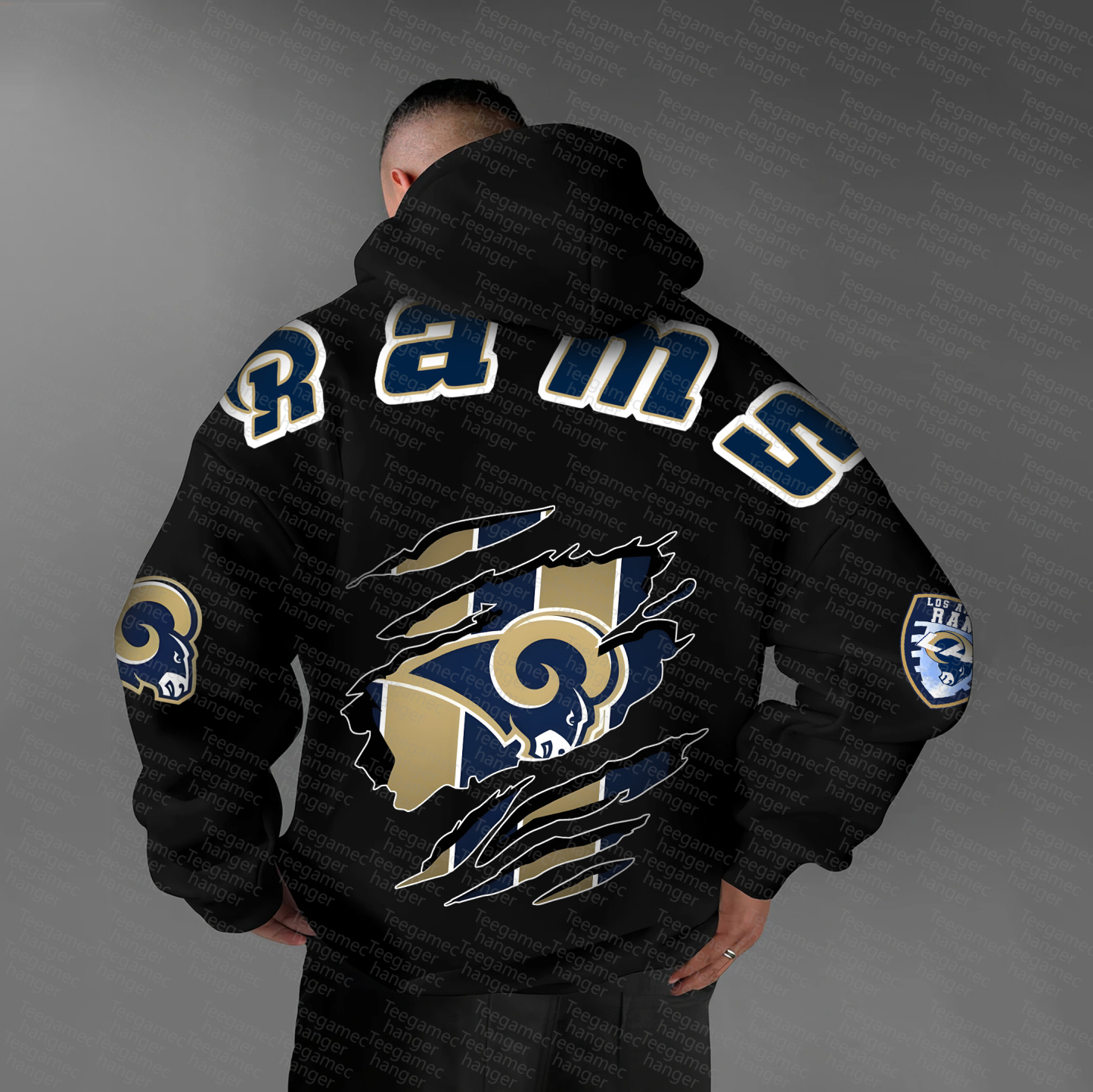 Unisex "NFL" Graphic Streetwear Vintage Plush Hoodie