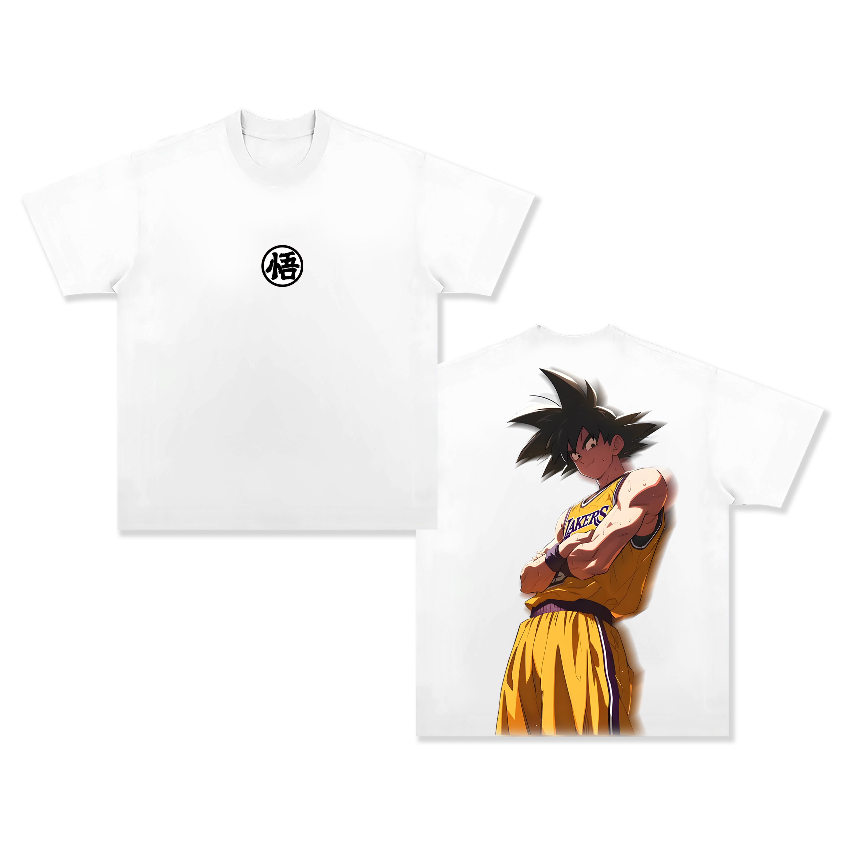 Unisex Vintage Tee丨Lakers x Dragon ball