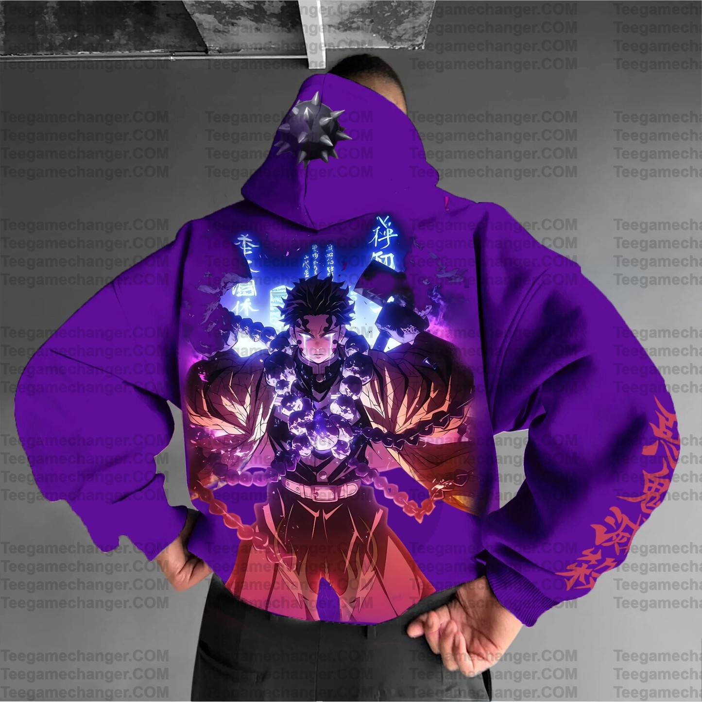 Unisex Anime Graphic Streetwear Vintage Hoodie丨Demon Slayer X Pokémon