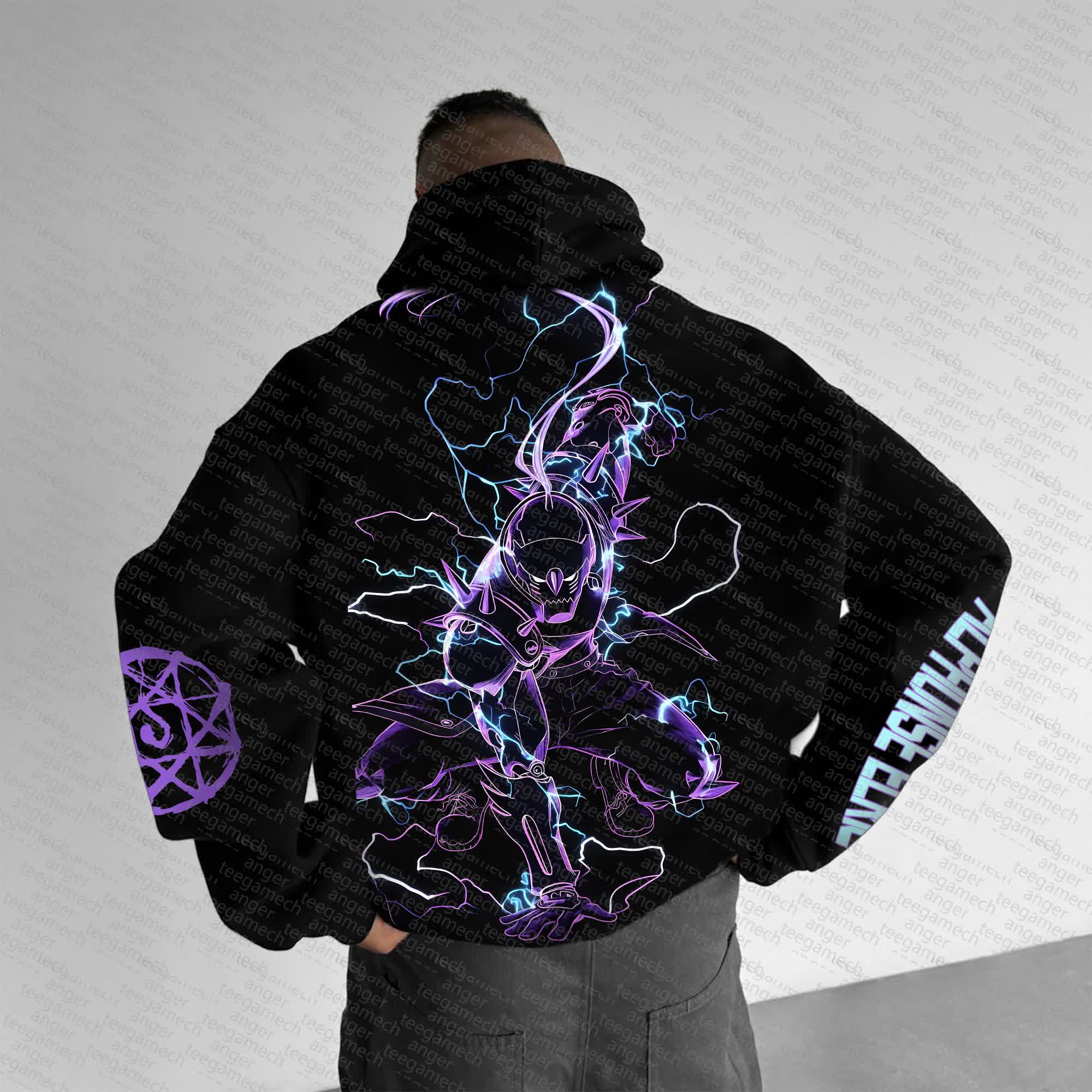 Unisex “Fullmetal Alchemist” Anime Graphic Streetwear Vintage Hoodie