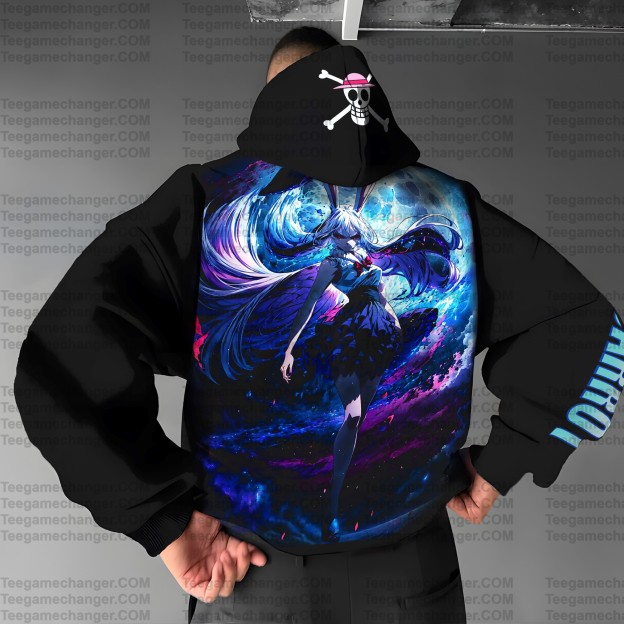 Unisex Anime Print  Casual Oversized Hoodie