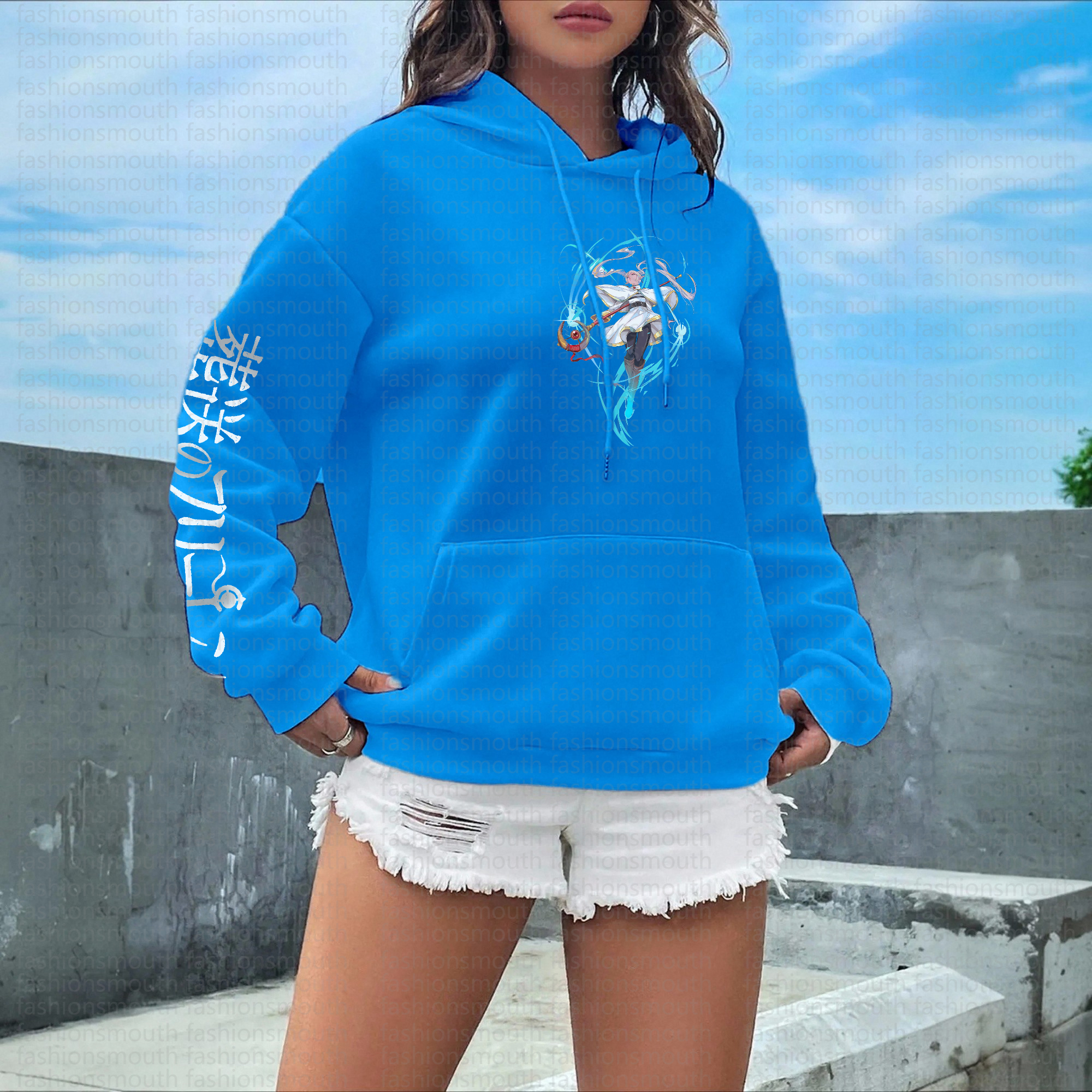 "Frieren: Beyond Journey's End" Anime Inspired Vintage Hoodie