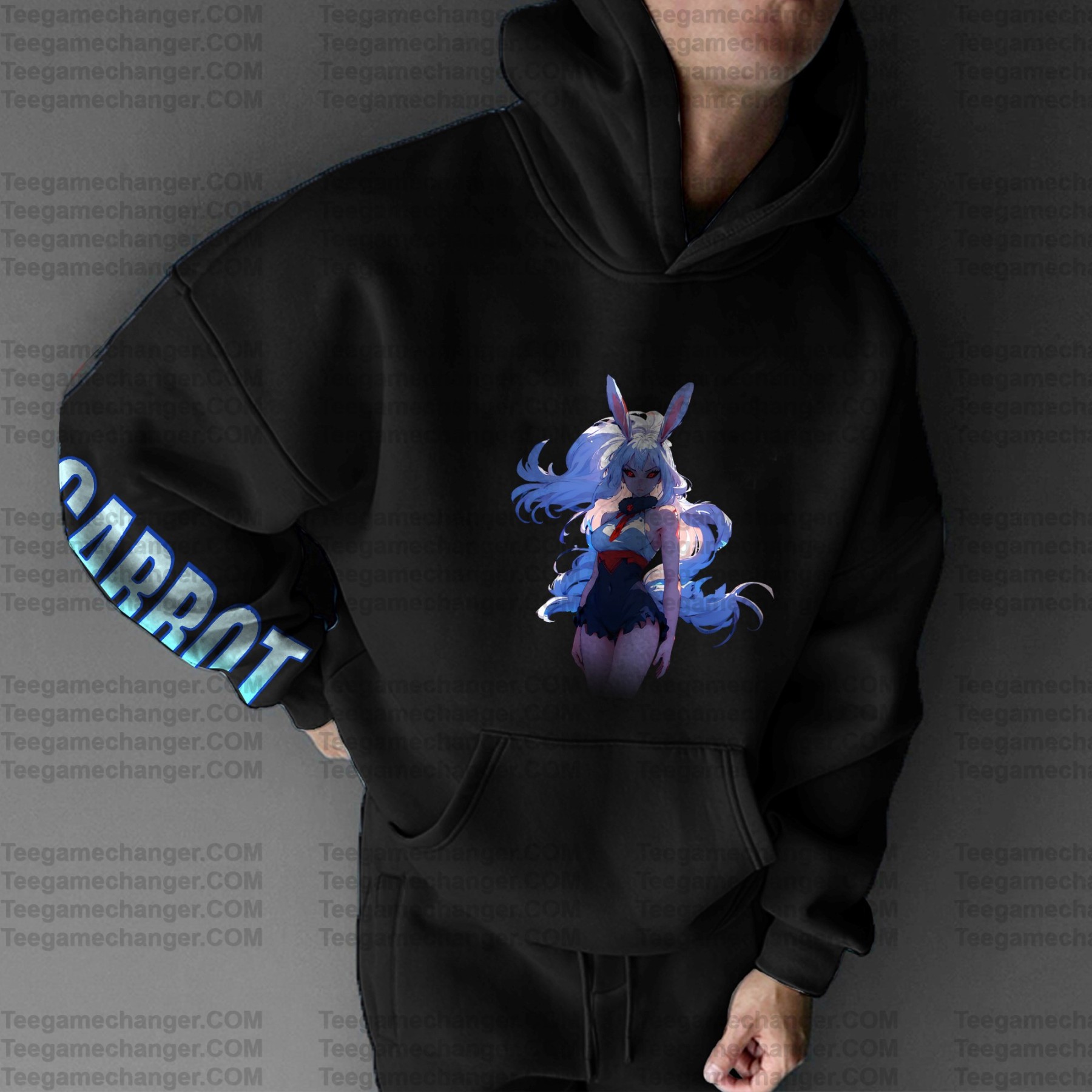 Unisex Anime Print  Casual Oversized Hoodie