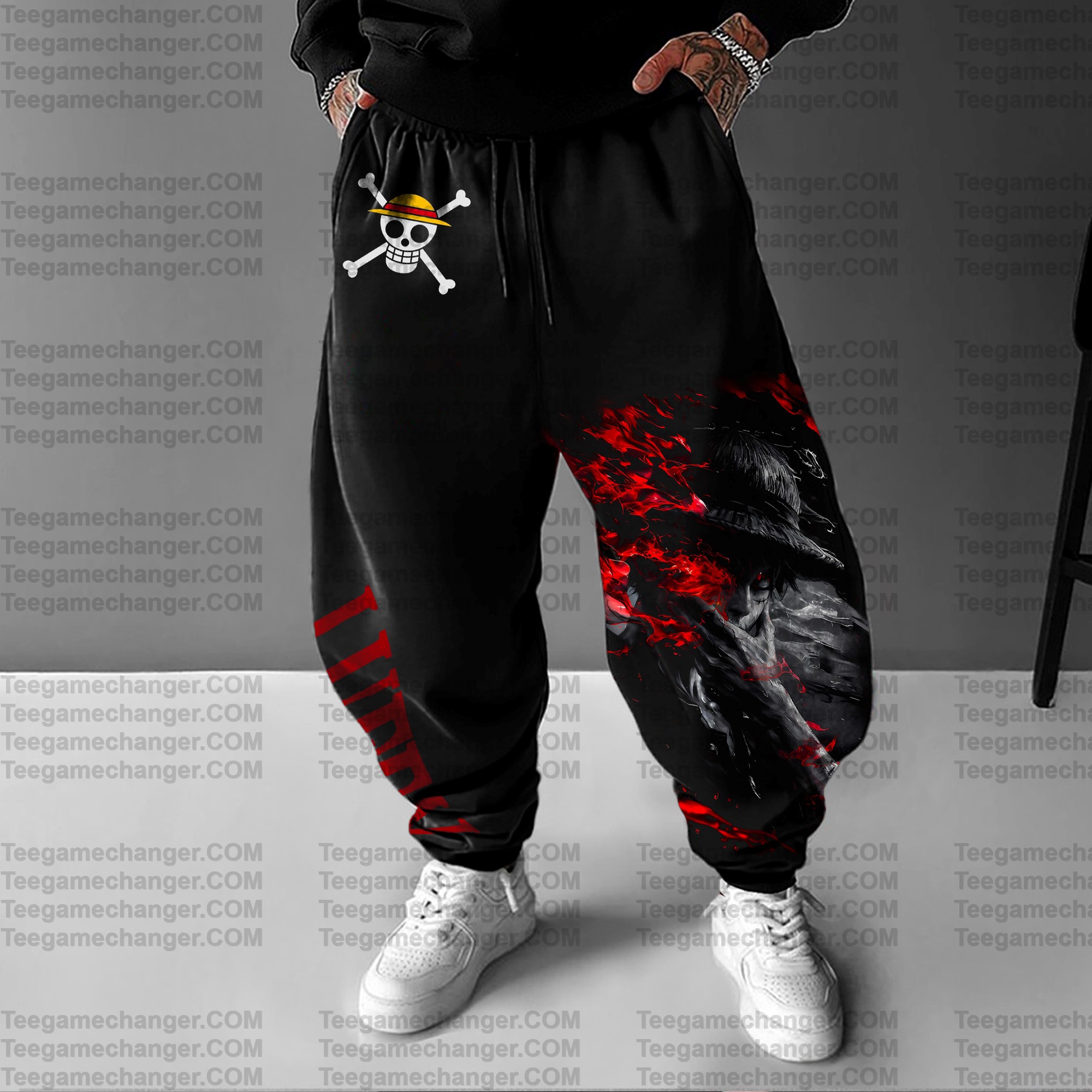 Unisex Anime Printed Gift Oversized Harem Pants
