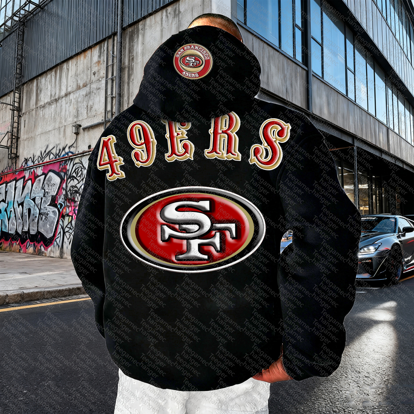 Unisex "NFL" Graphic Streetwear Vintage Plush Hoodie