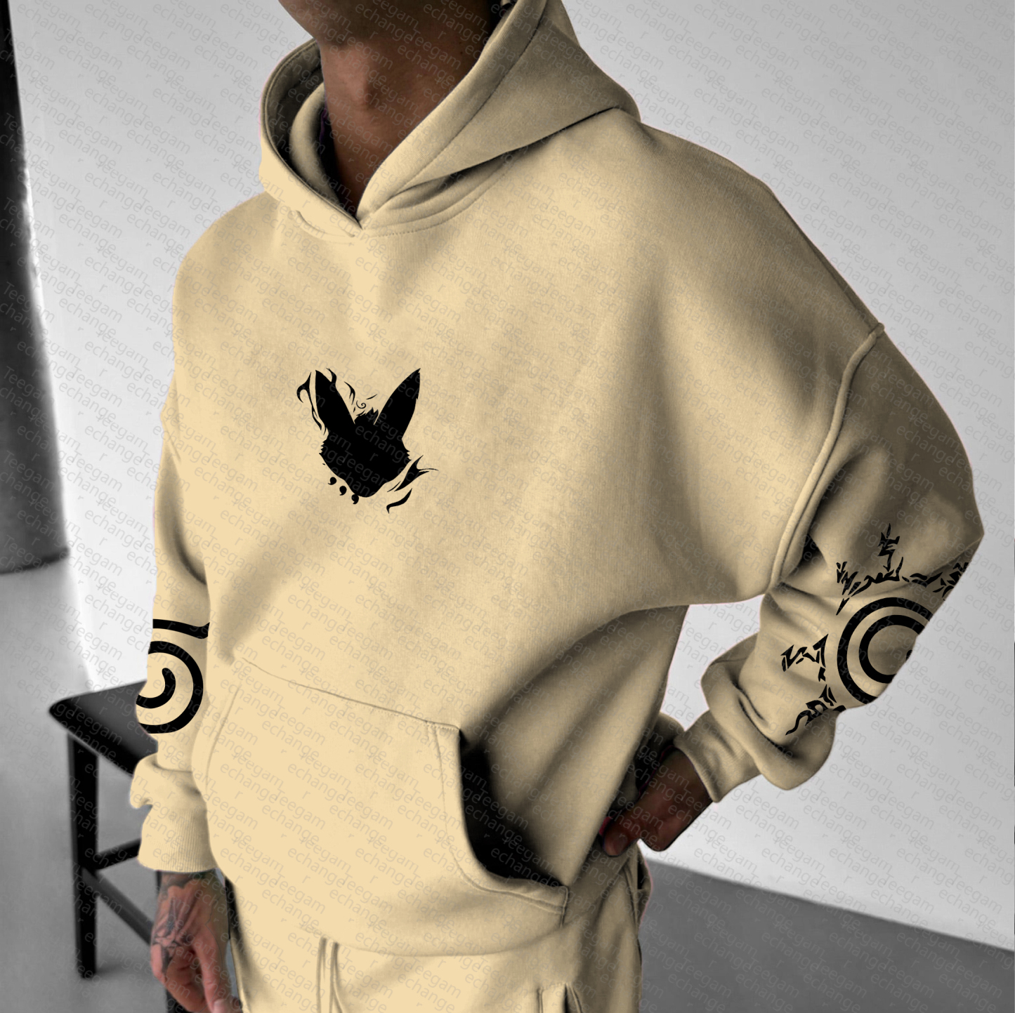 Unisex Anime Graphic Streetwear Vintage Hoodie