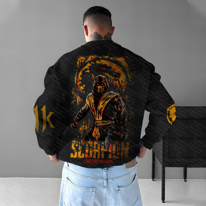 Unisex "Mortal Kombat" Anime Graphic Inspired Vintage Sweatshirt