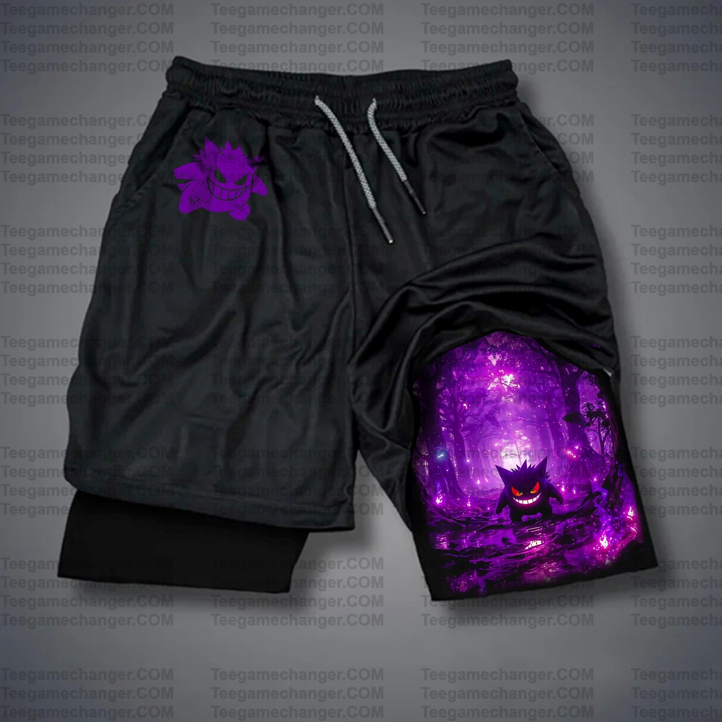 Unisex Casual Anime Streetwear Shorts 丨Demon Slayer X Pokémon