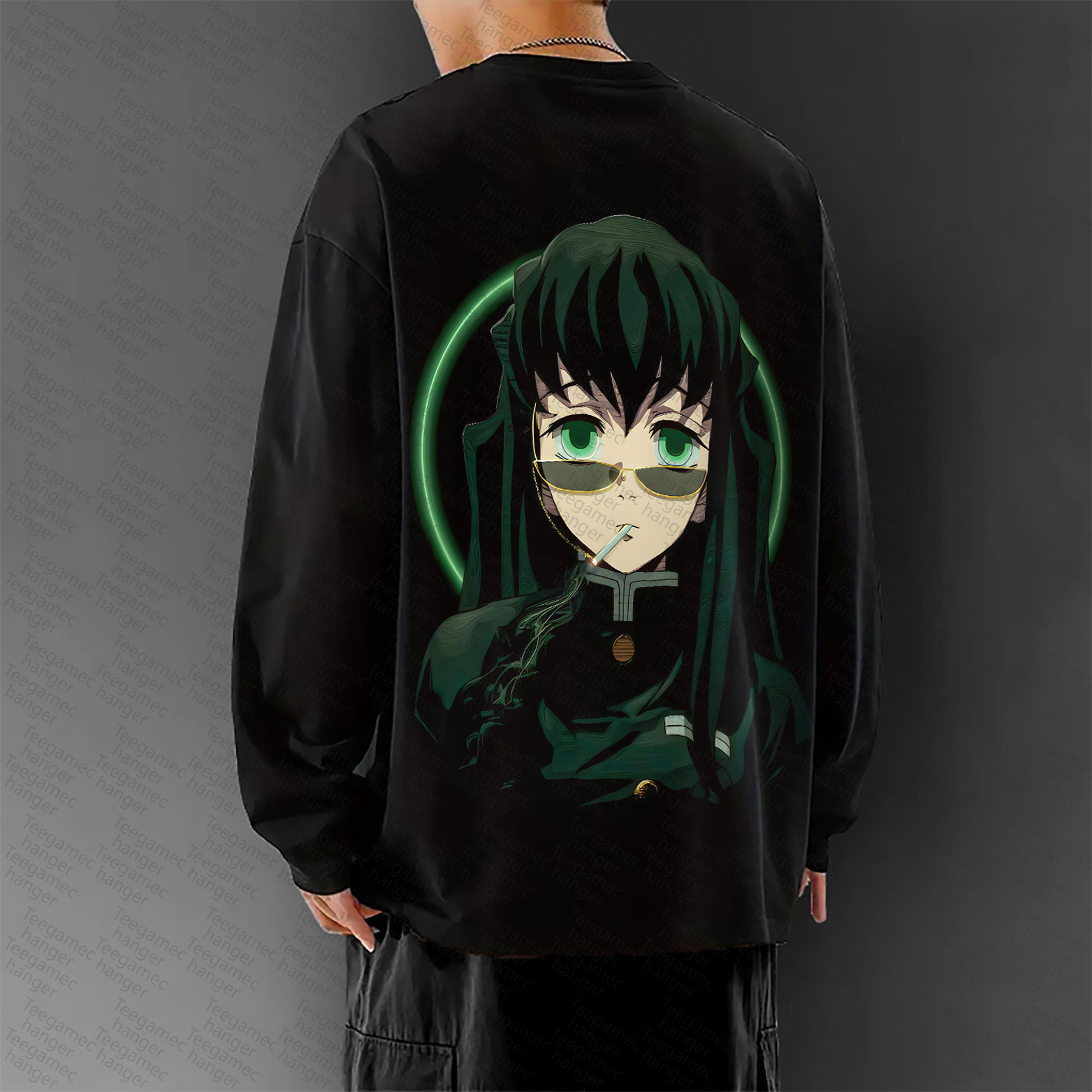 Unisex Anime Graphic Streetwear Vintage Long-Sleeved T-shirt