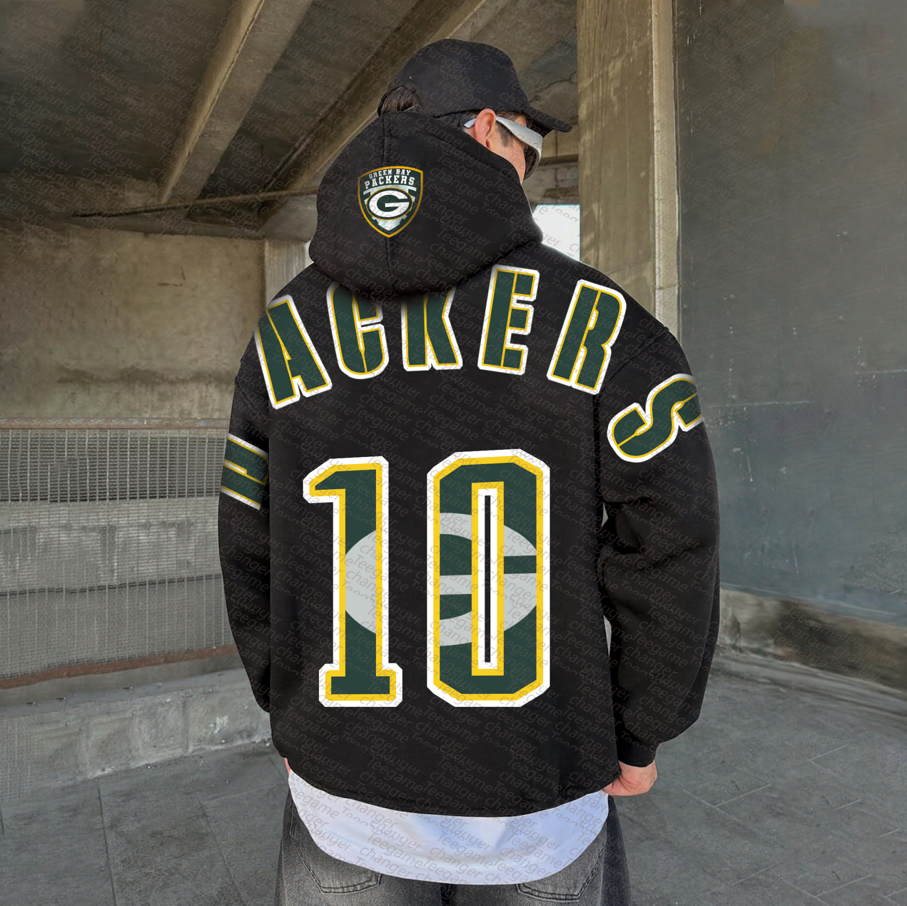 Unisex "NFL" Graphic Streetwear Vintage Plush Hoodie