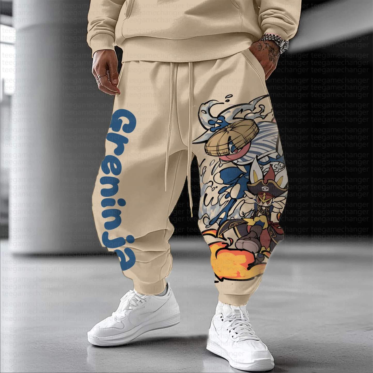 Unisex Anime Inspired Vintage Pants丨Demon Slayer X Pokémon