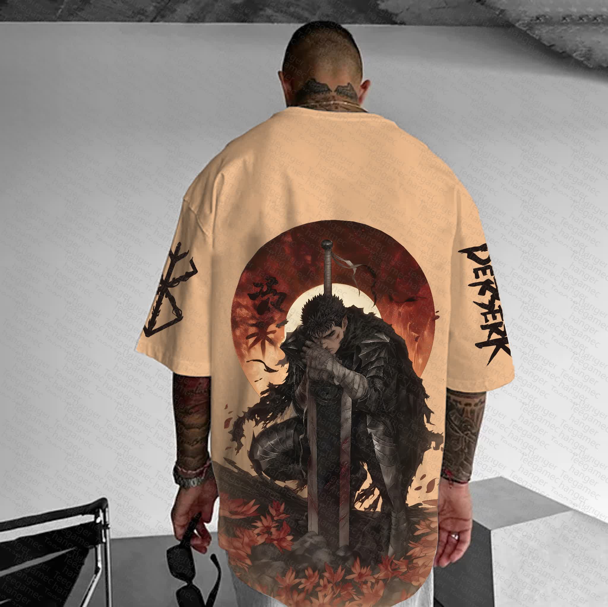 Unisex  "Berserk" Anime Inspired Vintage T-Shirt