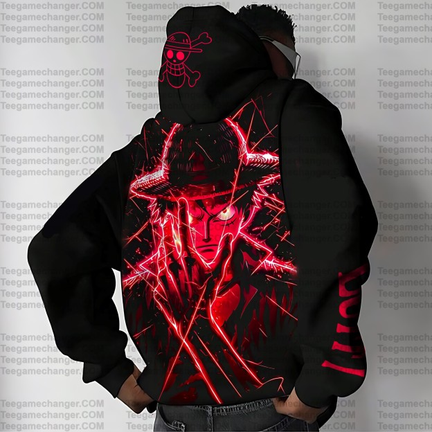 Unisex Anime Print  Casual Oversized Hoodie