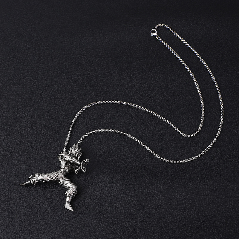 Unisex Anime Character Alloy Necklace-Teegamechanger